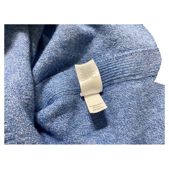 J. Jill Women's Long Sleeve Split Hem Blue Stretch Pullover Sweater Plus Size 3X - Picture 12 of 16